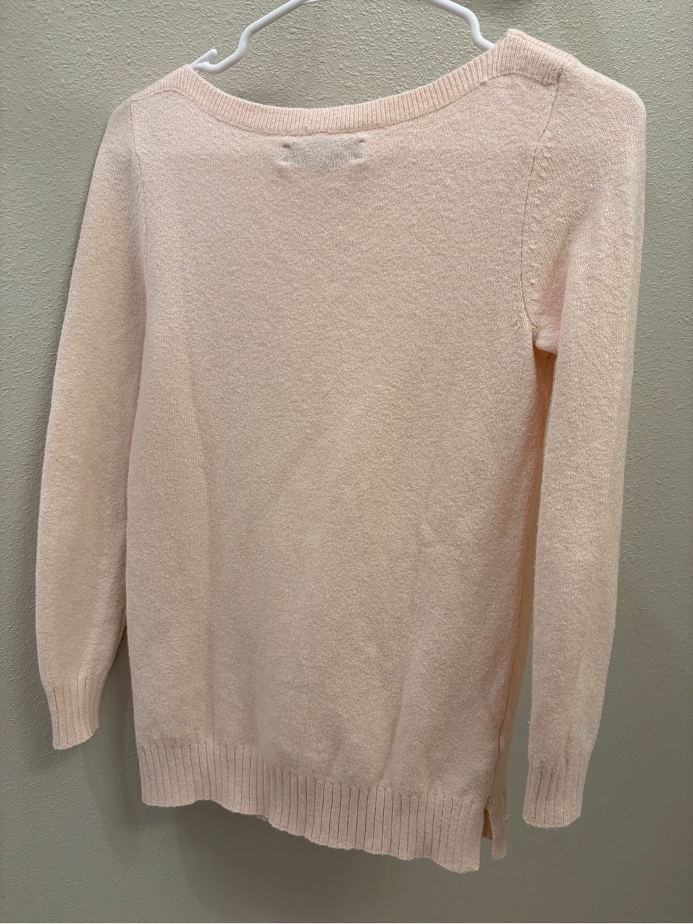 LOFT Lightweight Sweater in Pale Blush pink XSP women’s